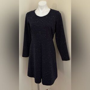 Madewell Navy Blue Midi 3/4th Sleeve Casual Thick Material   Sweater Dress Sz 10
